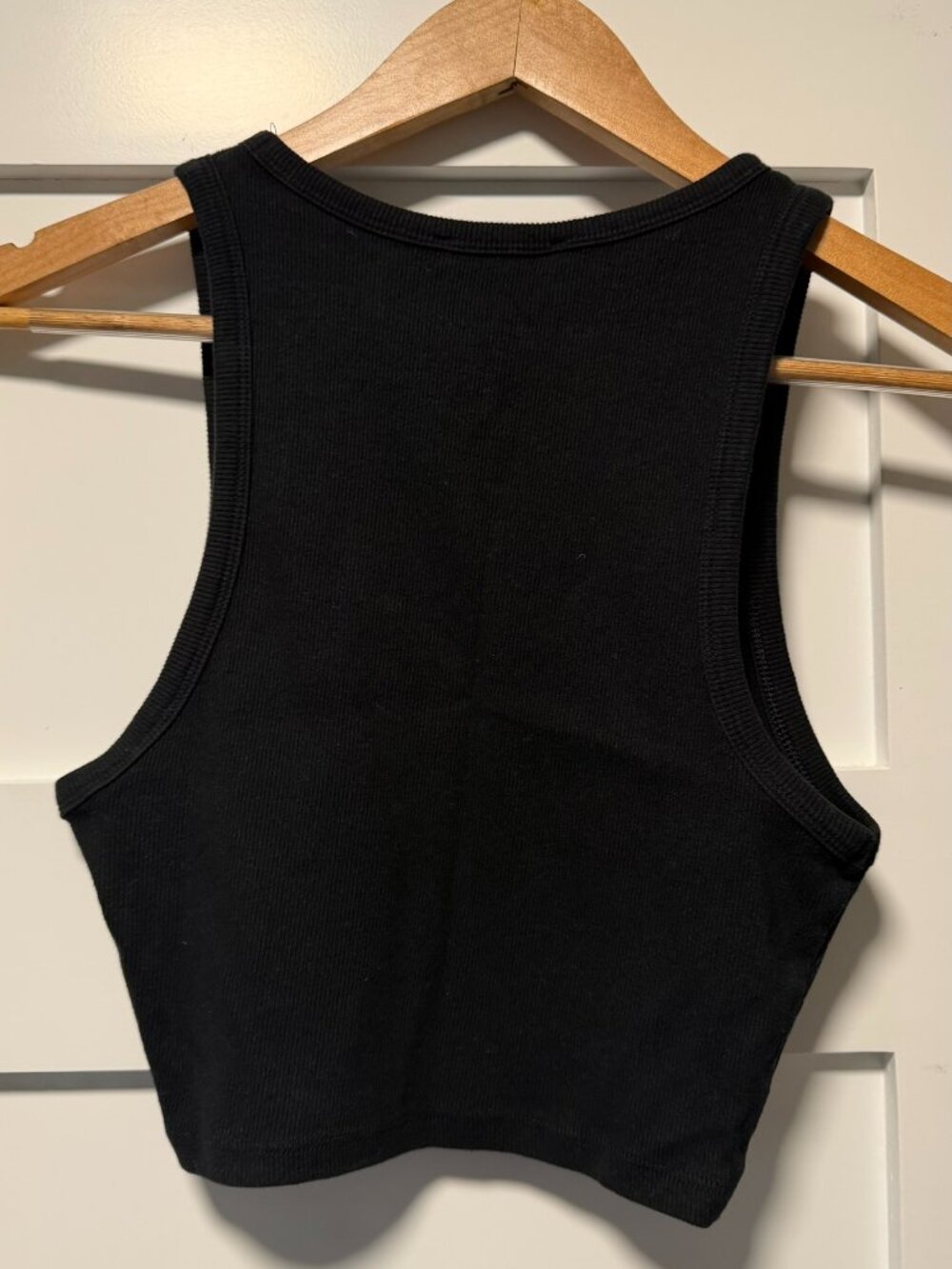 Zara Crop Tank Top - Black